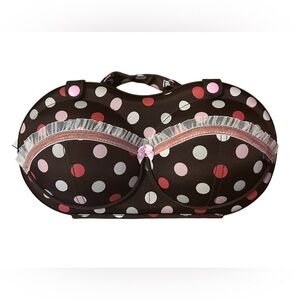 The Brag Company Bra Travel Bra Holder. Polka Dot.